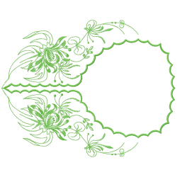 Flowers And Tree Embroidery Design 2